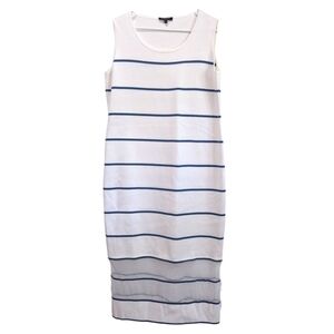 Lafayette 148 Striped Long Dress Small